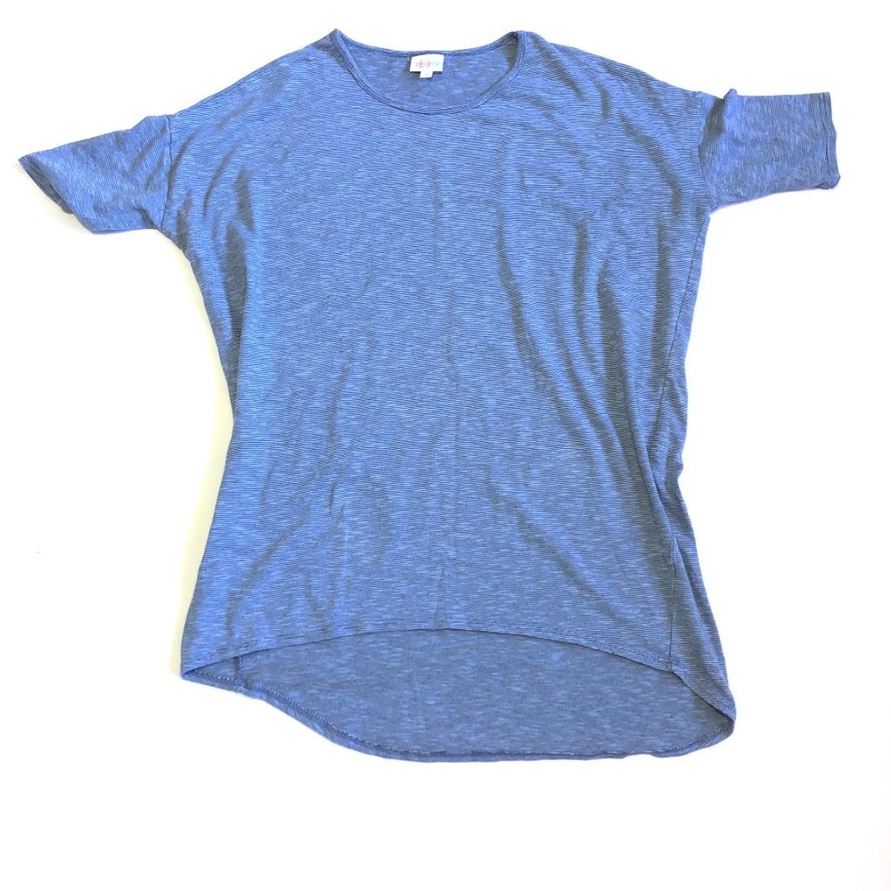 LuLaRoe Classic Blue Striped Tee | S